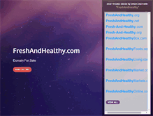 Tablet Screenshot of freshandhealthy.com